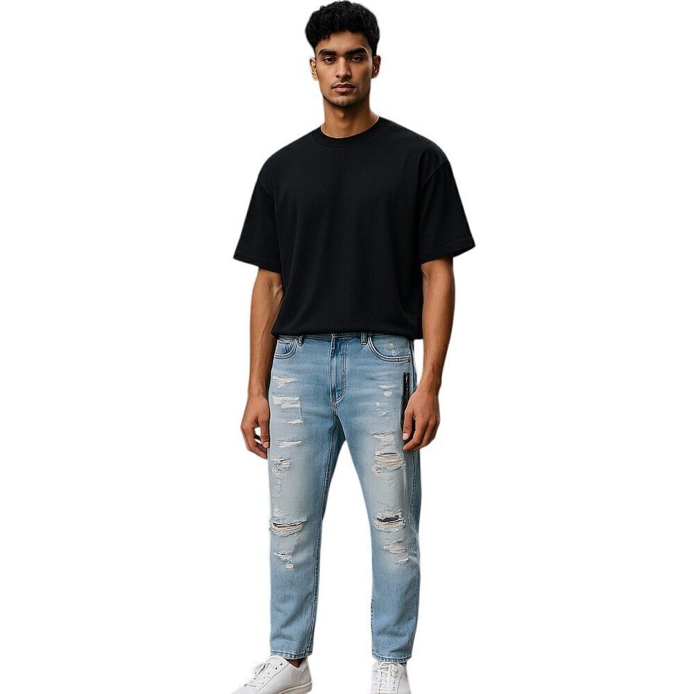 Cult Of Individuality Rebel Straight Jeans Japanese Selvedge Denim Men's 44x34
